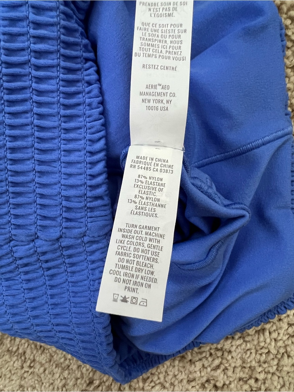OFFLINE By Aerie Real Me Super Flare Leggings Womens Medium Blue High Rise Yoga - Picture 7 of 7